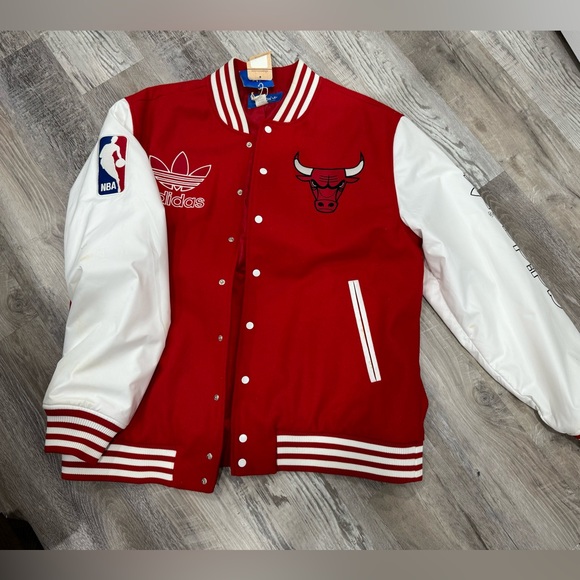 adidas | Jackets & Coats | Adidas Originals Nba Chicago Bulls Wool